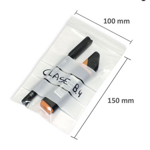 Ziplock bags with write block